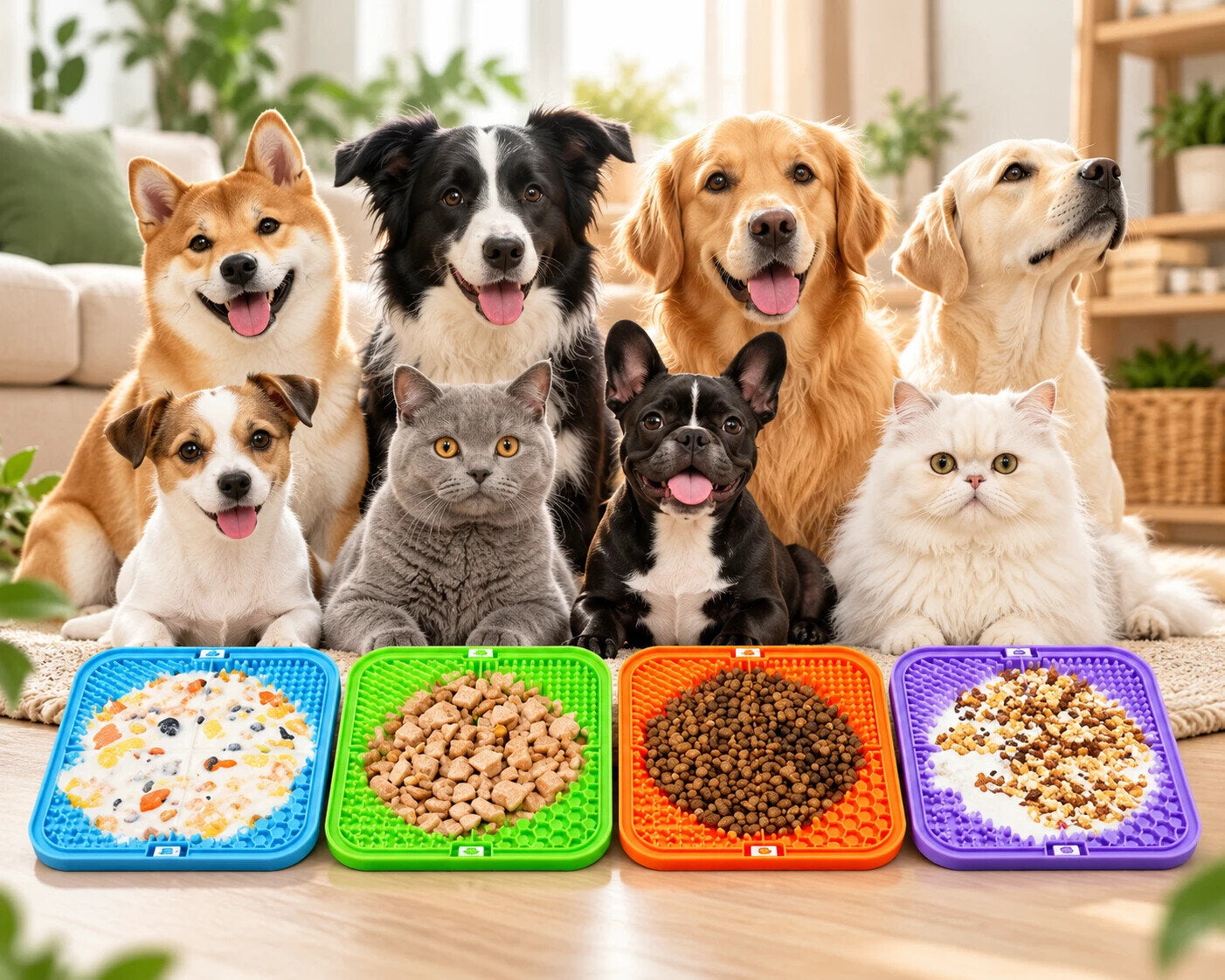 Perros grandes, pequeños… y gatos también
